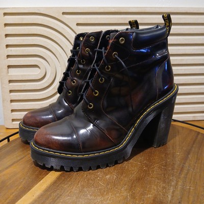 Martens Averil Arcadia Womens Sz Leather Heeled Platform