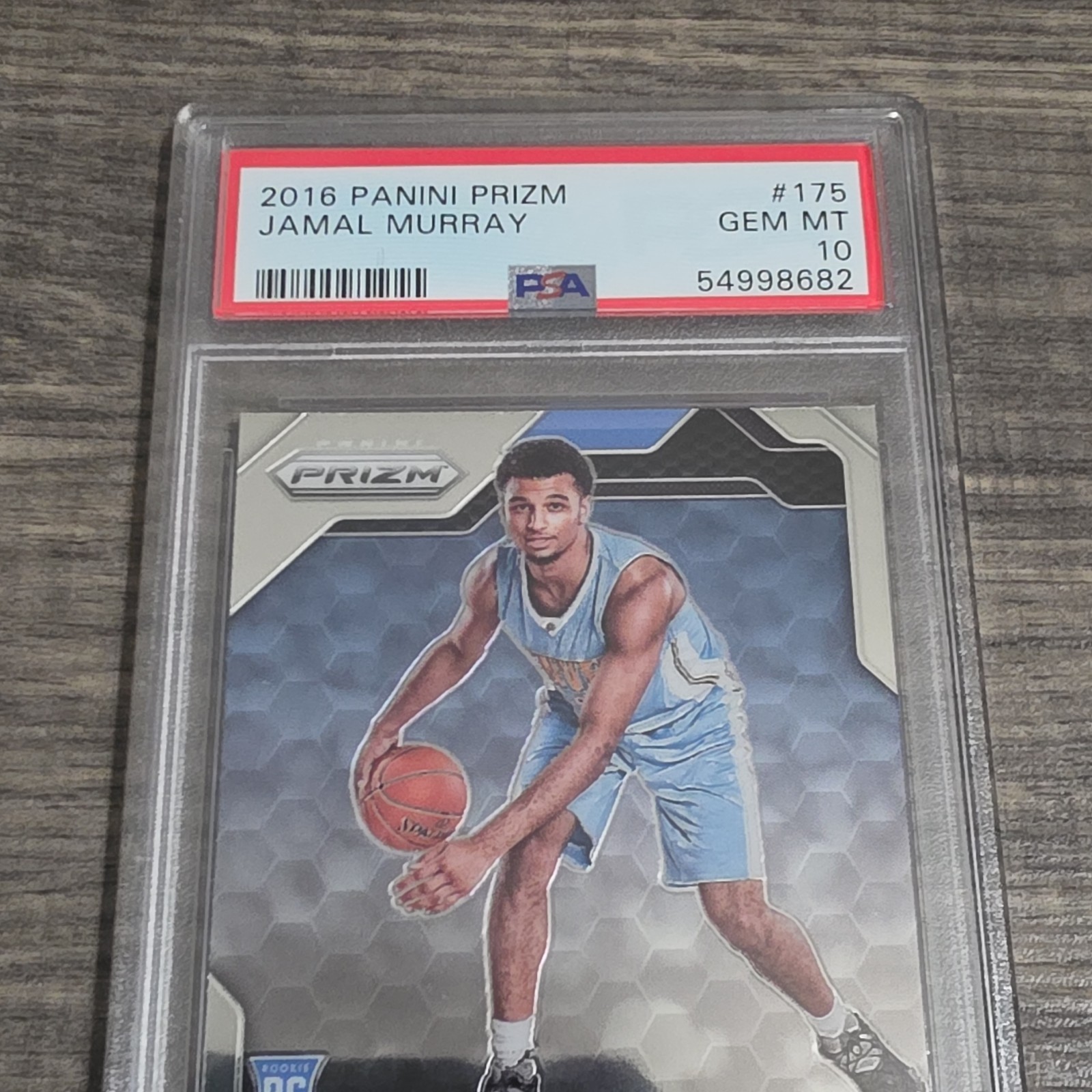 Panini Prizm 2016-17 Jamal Murray #175 PSA 10 Rookie Denver Nuggets Basketball