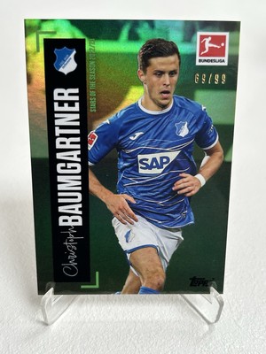 2022-23 Christoph Baumgartner /99 Stars of the Season Grün 69/99 Hoffenheim