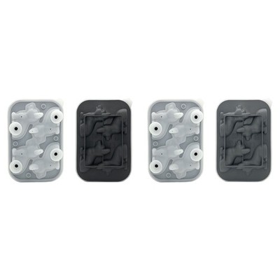4 Compartment Ice Cube Tray Multifunctional Silicone Molds Dog Shaped for Ice