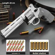 ZP5 Revolver Soft Bullet Toy Gun 357 Simulation Pistol With Ejection Action