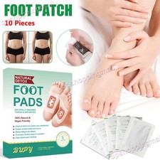 10x Detox Foot Patches Pads Body Toxins Feet Slimming Cleansing Herbal Wormwood