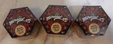 Miraculous Miracle Box Kwami Surprise  Glitter Figures Lot Of 3 New Unopened 