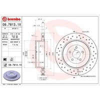 Brembo 2X Bremsscheibe Hinten Ø316 Gelocht/Innenbel. FüR Subaru Impreza