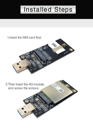 NGFF toUSB adapter with SIM card key slot B adapter card for ngff M.2 LTE module - Picture 6 of 6