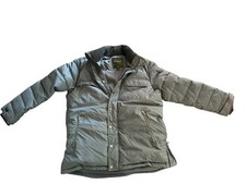 Pajar Canada Men Gray Snap Full Zip Fielding Down Hooded Pockets Parka Jacket XL