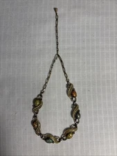 Emmons Early Mark EMJ Necklace Stones And Leaves 18”