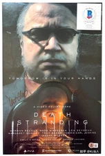GUILLERMO DEL TORO SIGNED DEATH STRANDING 11X17 MOVIE POSTER PHOTO GAME BAS