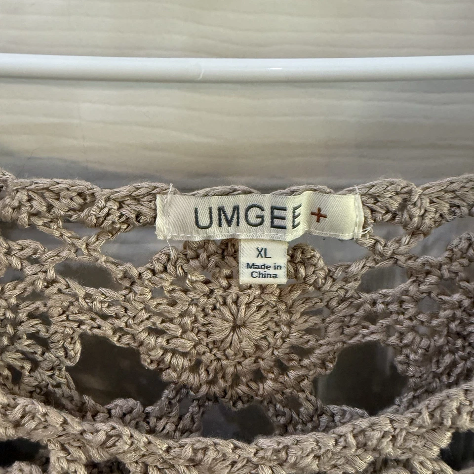 Top Abierto UMGEE Talla 1XL Taupe Boho Chic Lagenlook Whimsigoth Festival Foto 4 de 4