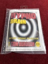 Hypno Brain Tom Burgoon-card Magic-mind reading-project Thoughts-NOS-fun-comedy