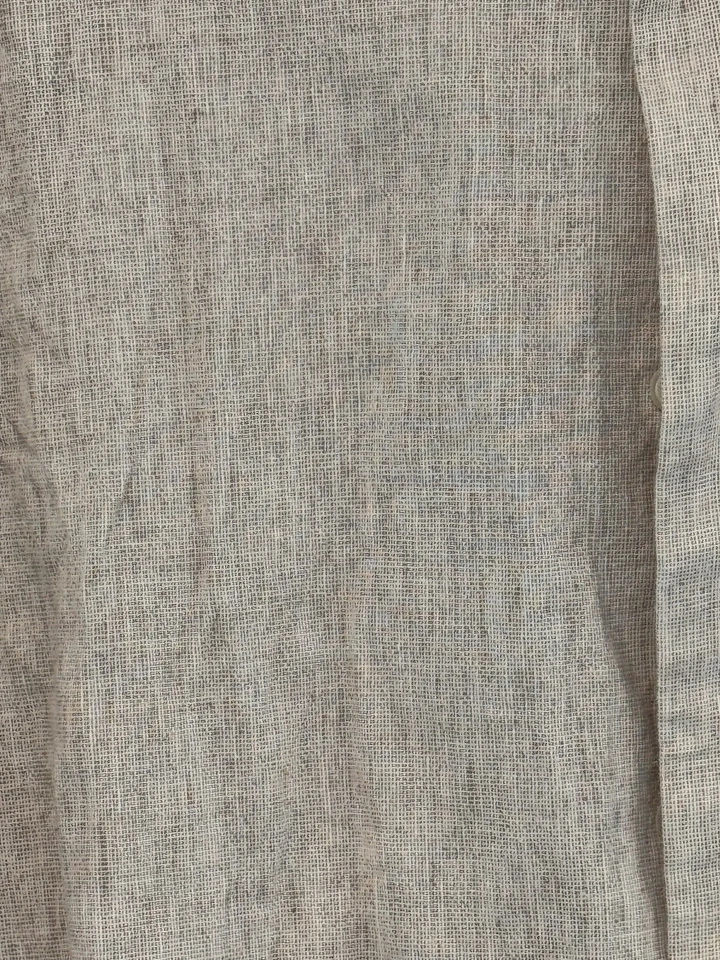 Camisa Abercrombie & Fitch Para Hombre Marrón Mediana Usada en Excelente Condición Verano Mezcla de Lino Manga Corta  Foto 3 de 4