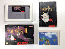 Final Fantasy III Nintendo SNES with box/manual/map authentic