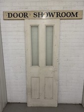 Reclaimed Victorian Etched Glass Pine Internal 4 panel Door 1910 Or 1915 x 700mm