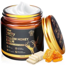 Upgraded Beef Tallow for Skin Handmade Whipped Organic Grass-Fed Tallow Balm wit