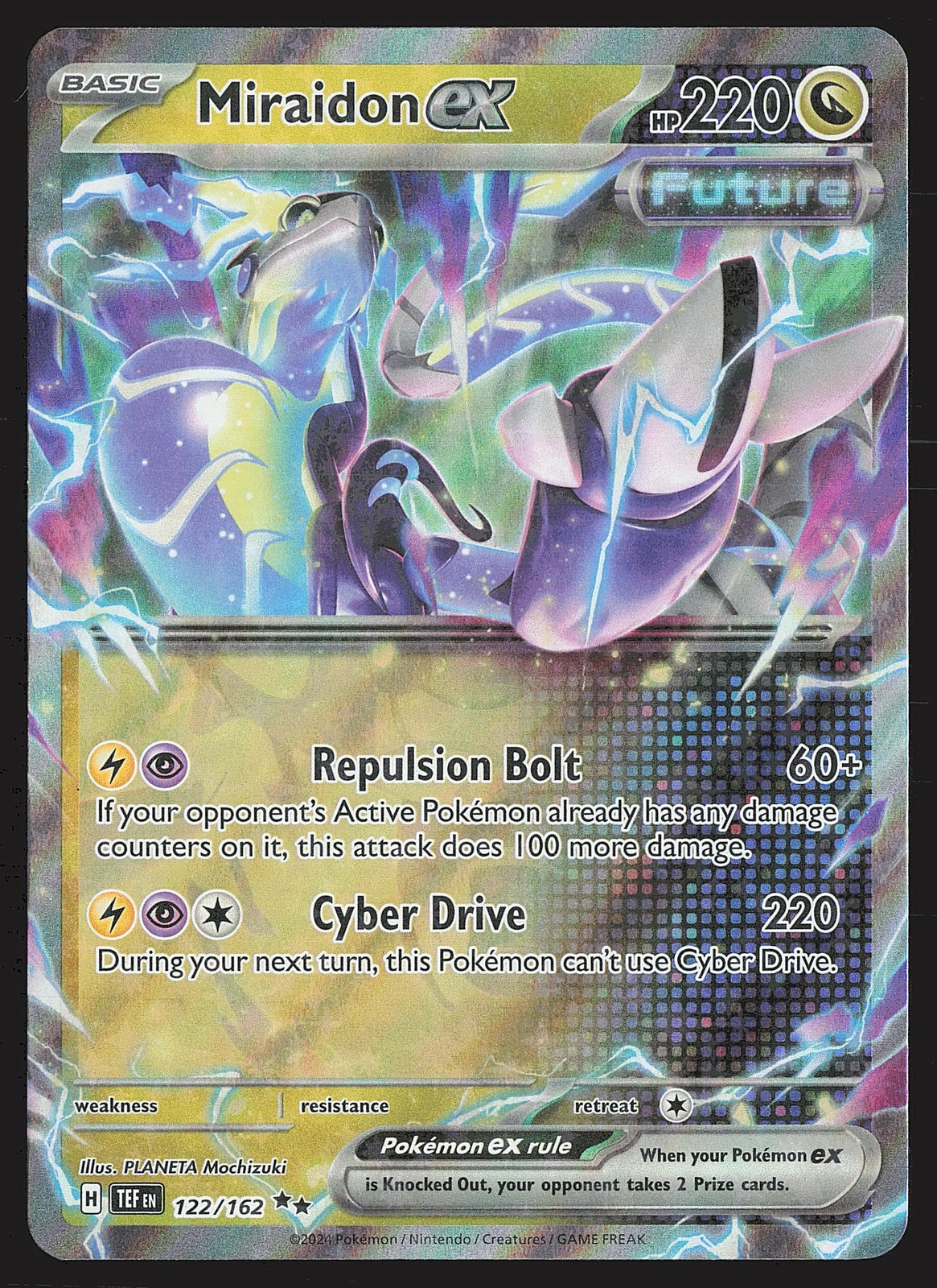 SV05: Temporal Forces Miraidon ex #122/162 Pokemon Card