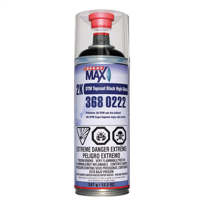  SPM.3680222 SprayMax 3680222 2K DTM Topcoat, 12.24 oz Aerosol Can, High Gloss B