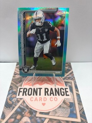 2025 Topps Chrome Football #175 Tre Tucker Teal Refractor /299 Las Vegas Raiders