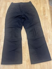 Lands End Squall Snow Pants Womens Small 6-8 Black Waterproof Insulated