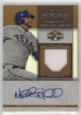 2012 Topps Triple Threads Unity Relics Sepia 27/75 Mitch Moreland Auto mx0