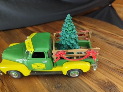 ERTL 1950 Chevy Pickup John Deere. No Box, Tree Has Some Chips, Easy To Fix.
