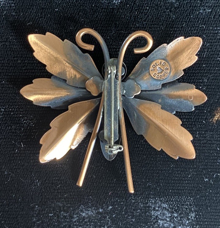 BELL Solid Copper Dragonfly Pin and CORO size 6.2… - image 12