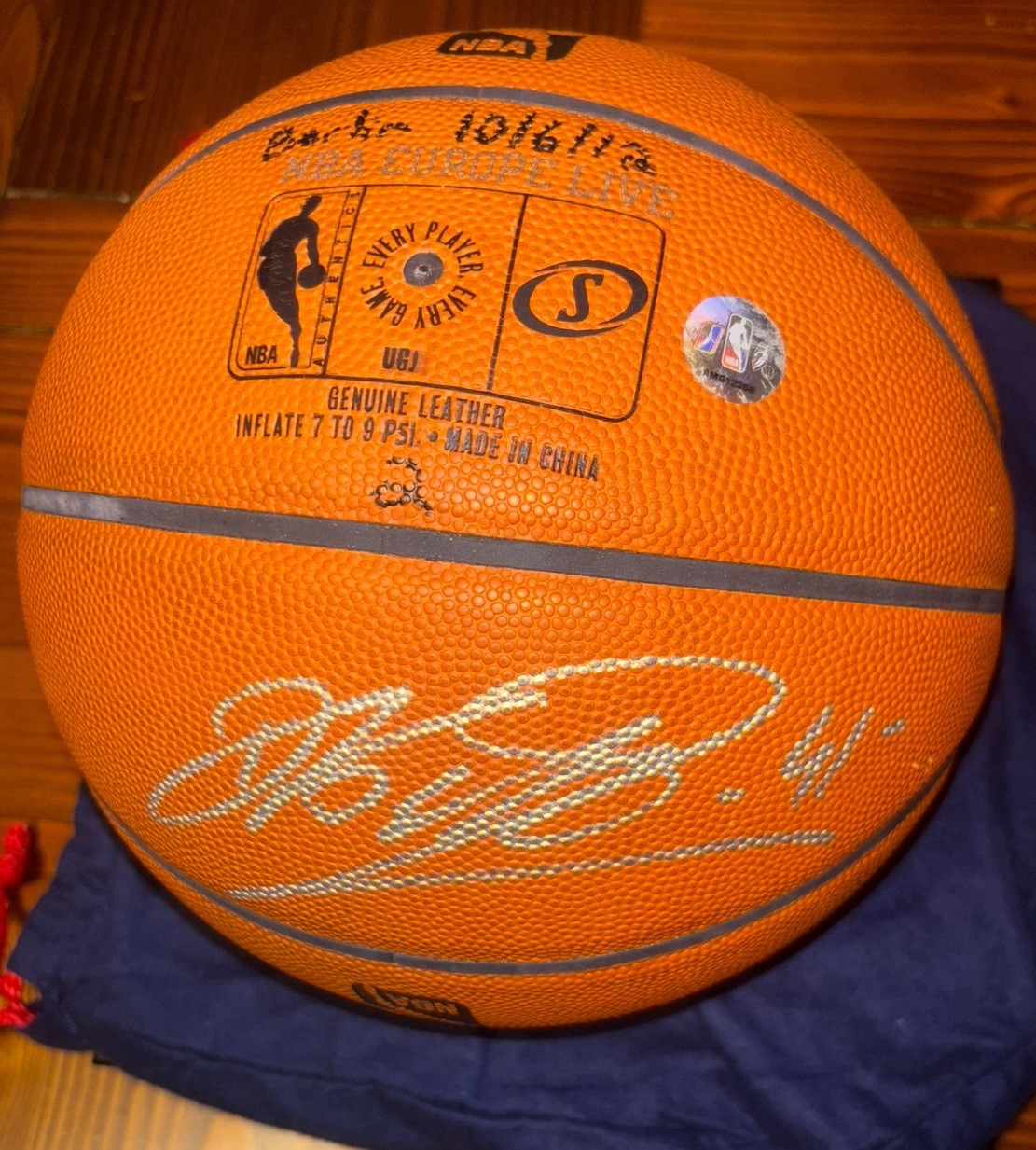 Dirk Nowitzki Auto Game-Used Basketball 10/6/2012 Europe Live Berlin, Germany
