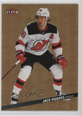 2025-26 Upper Deck Fleer Ultra Medallions Gold 34/200 Jack Hughes #M-3 0kb5