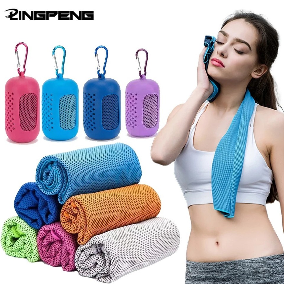 Instant Cooling Towel Microfiber Chilly Sports Gym Yoga Running Travel Sweat