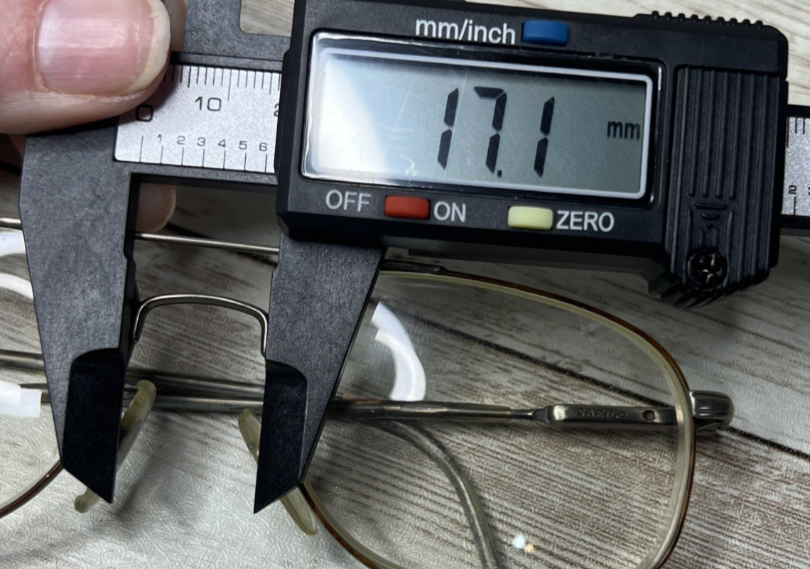 1980's Eyeglass FRAMES ONLY Oversized Square Meta… - image 19