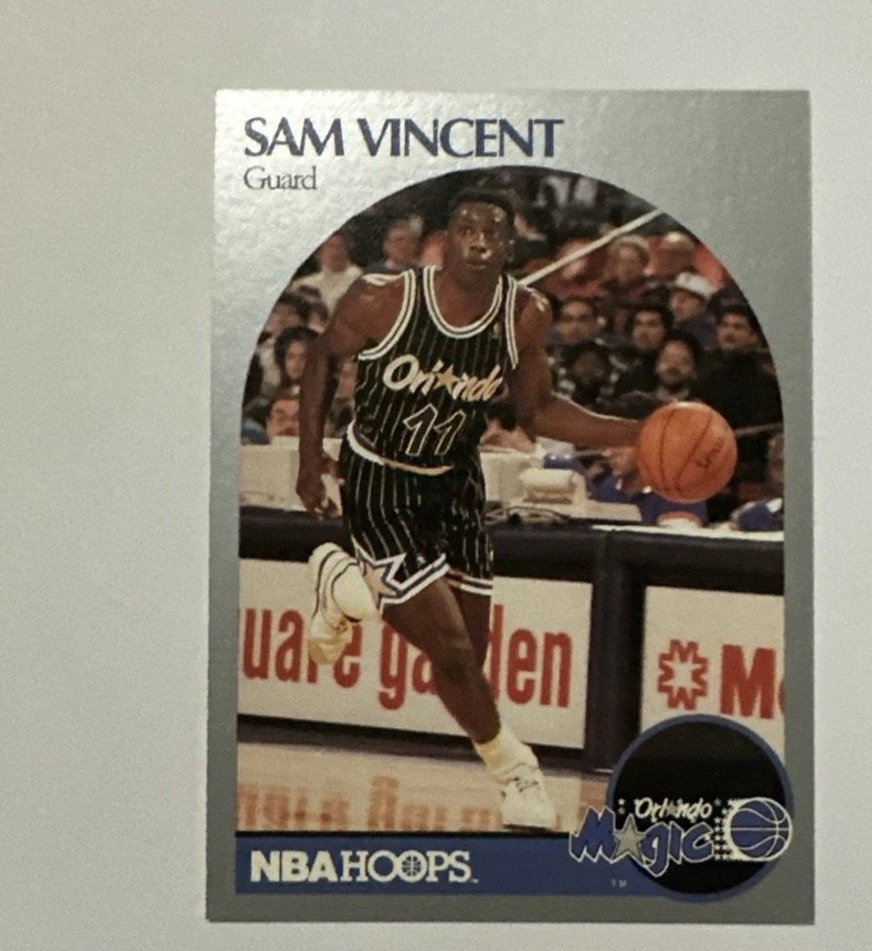 1990-91 NBA Hoops - Sam Vincent #223. No Michael Jordan