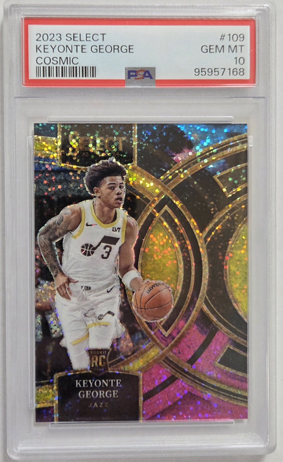 2023 PANINI SELECT COSMIC #109 KEYONTE GEORGE RC PSA 10