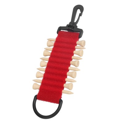 (Rot) 10 Tees Golf Tee Holder Mit Haken Praktische Tragbare Golf Tee Carrier BAK