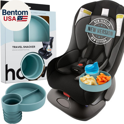 Silicone Cup Holder Tray for Car Seat, Booster Seat, Stroller - Carseat Snack Tr