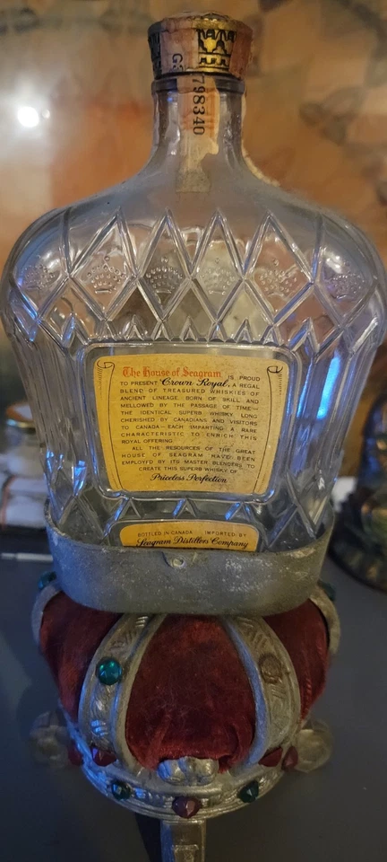 Vintage 1960 Crown Royal Bottle Display With 1960 Bottle!!! 🔥 - Image 3 of 4