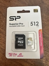 Silicon Power 512GB Micro SD Card U3 SDXC with Adapter (New) (Unopened)