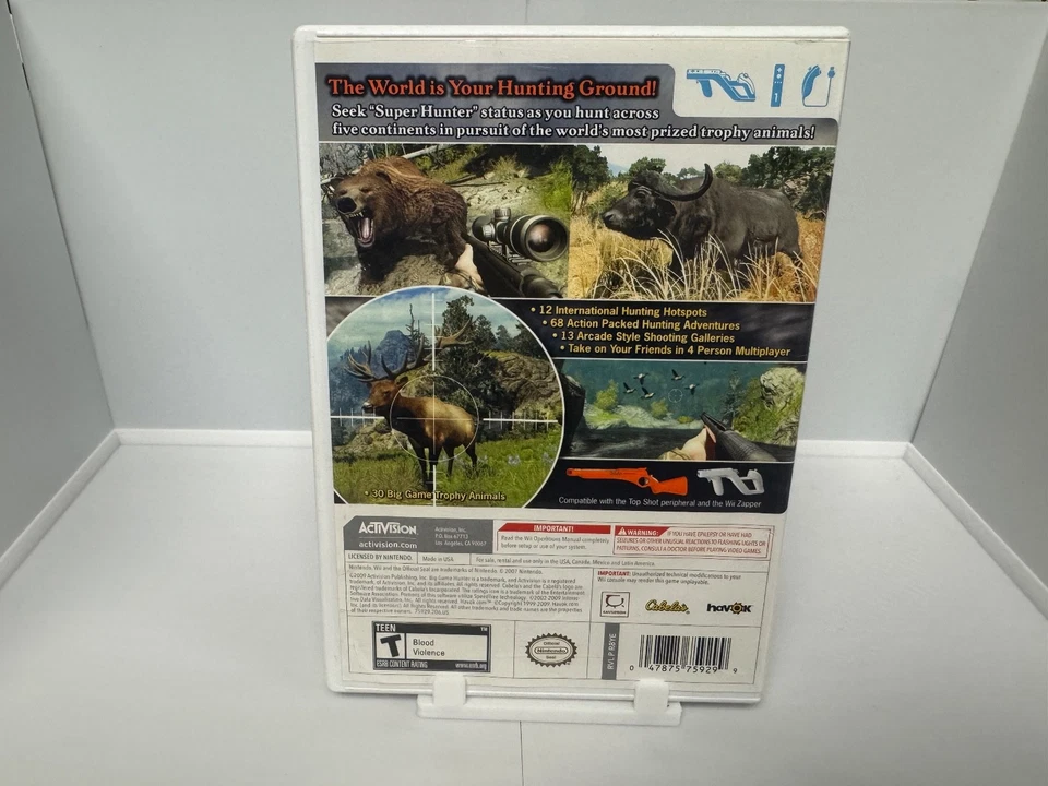 Cabela's Big Game Hunter 2010 Nintendo Wii - Juego CIB, Estuche Manual | ¡PROBADO! Foto 2 de 4