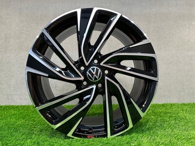 4 Felgen 18'' Neu 5X100 Adelaide Sport VW Schwarz Poliert Polo Golf Audi A1