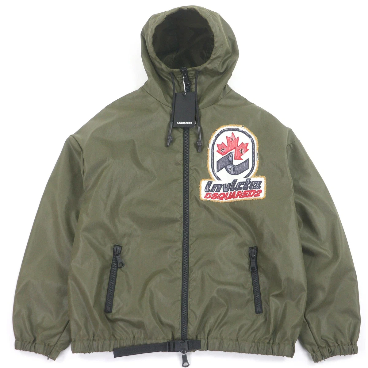 ナイロンジャケット SPORTJACKETS /NYLON 'DSQUARED2.COM' LOGO HOODED