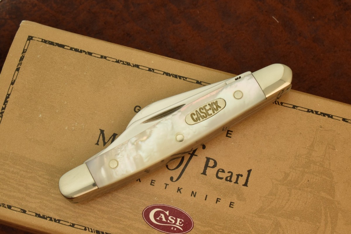 CASE XX USA 3 DOT 1997 MOTHER OF PEARL MINI STOCKMAN KNIFE 8333 SS