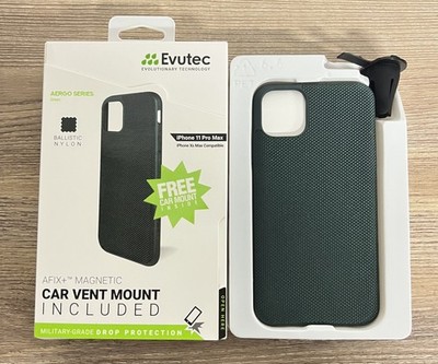 EVUTEC - iPhone 11 Pro Max Nylon Case + Car Vent Mount - Green - OPEN BOX