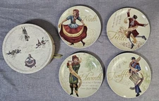 Noble Excellence  The Twelve Days of Christmas 9 - 12 Dessert / Buffet Plates 8"