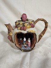Vintage Resin Teapot with Rabbits & Strawberries - Wong's Intl Trading Bunnies