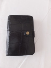 Mulberry Pocket Book Diary Moc Croc Black Leather