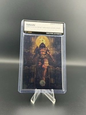 2022 Cardsmiths Currency Series 1 - Satoshi Meta Rare Crystal #MR5 MBA Auth