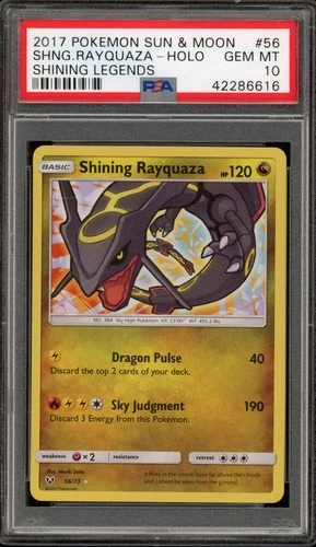 Pokemon Shining Rayquaza Shining Legends Holo Ultra Rare #56 PSA 10 Gem Mint