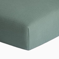 Muslin Fitted Crib Sheet - Soft, Breathable for Standard Crib Toddler
