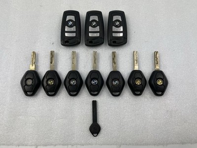 Lot of 11 OEM BMW Keys 3 of F10 F30 Fxx Keys 7 of E46 E85 E86 Keys 1 Spare Key