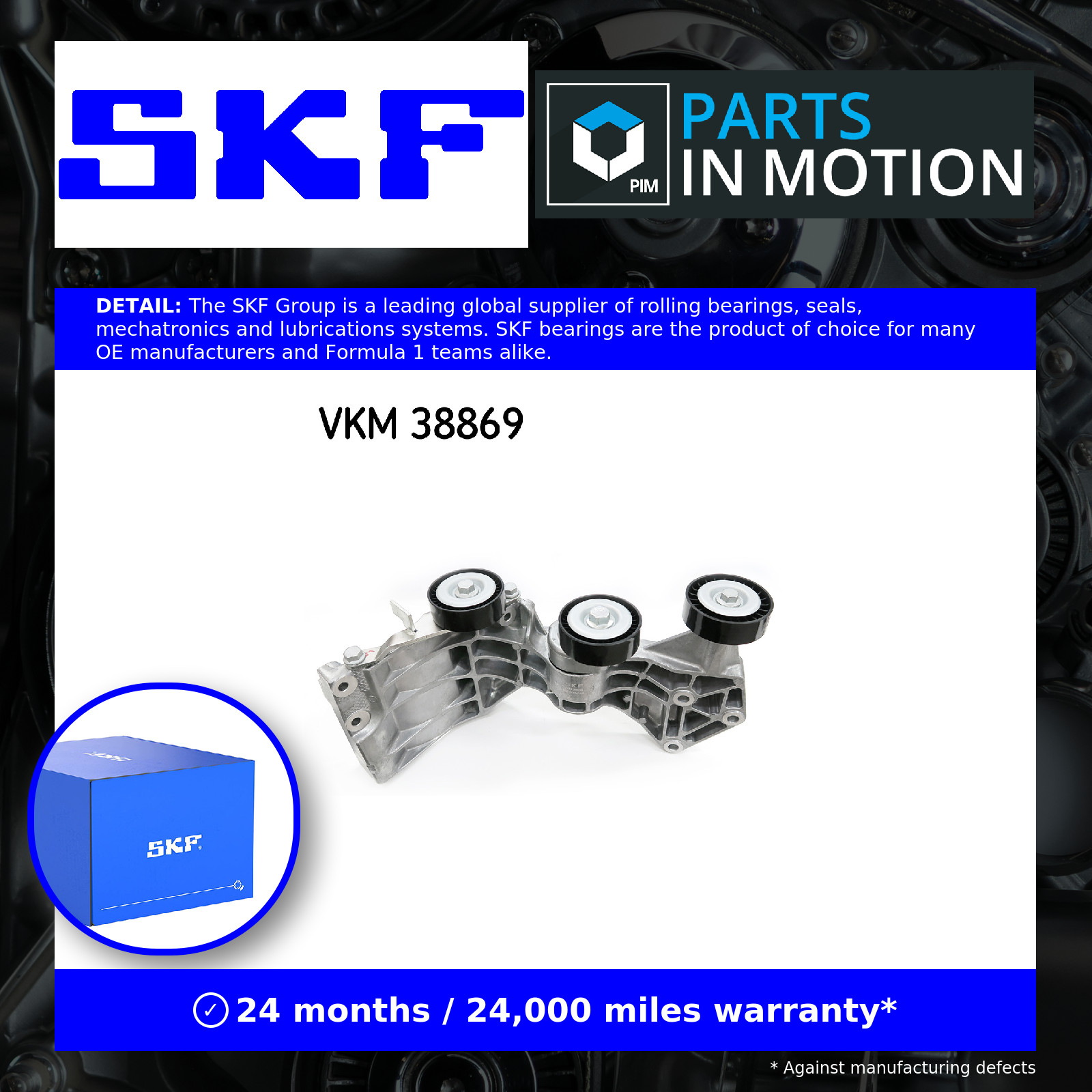 ✅Fits SKF VKM 38869 Tensioner Pulley, timing belt ⭐UK Seller⭐ - Image 3