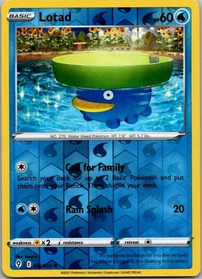Lotad Common SWSH07: Evolving Skies 032/203 NM Reverse