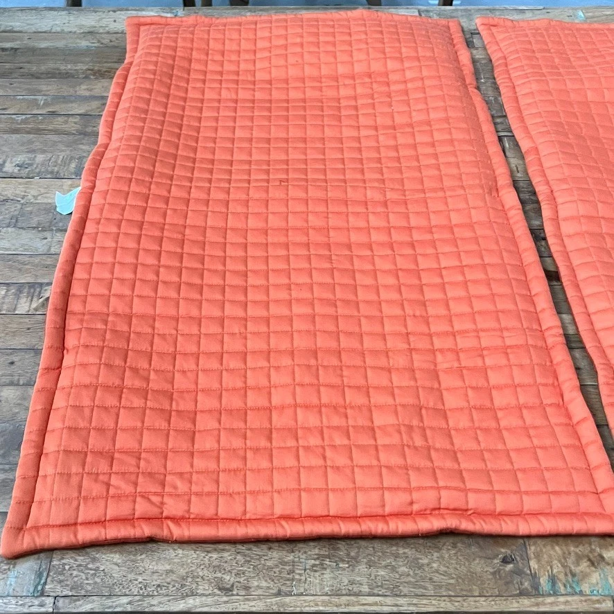 Caja y barril Plaza Shams King 20 x 36 pulgadas Juego de 2 mandarina cremallera rejilla acolchada Foto 2 de 4